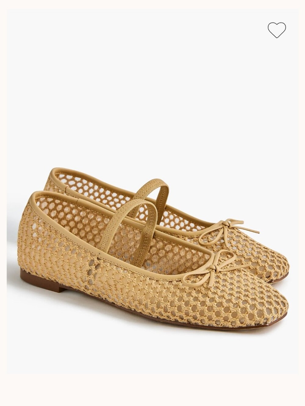 NWOT J.Crew Mesh Flats with Strap Woven square-toe ballet Sz 8 $118 Display Shoe